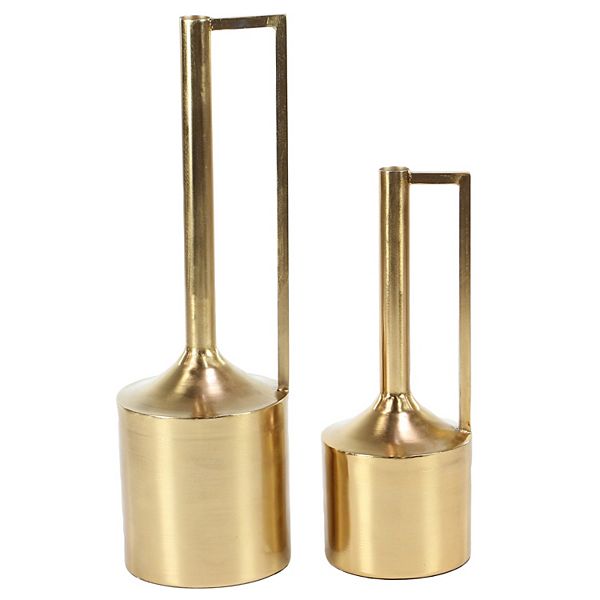 Stella & Eve Gold Finish Vase Table Decor 2-piece Set Stella & Eve