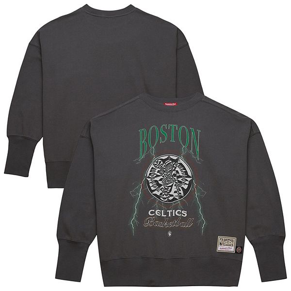 Женская лёгкая худи Mitchell & Ness Boston Celtics Hardwood Classics с длинным рукавом Mitchell & Ness