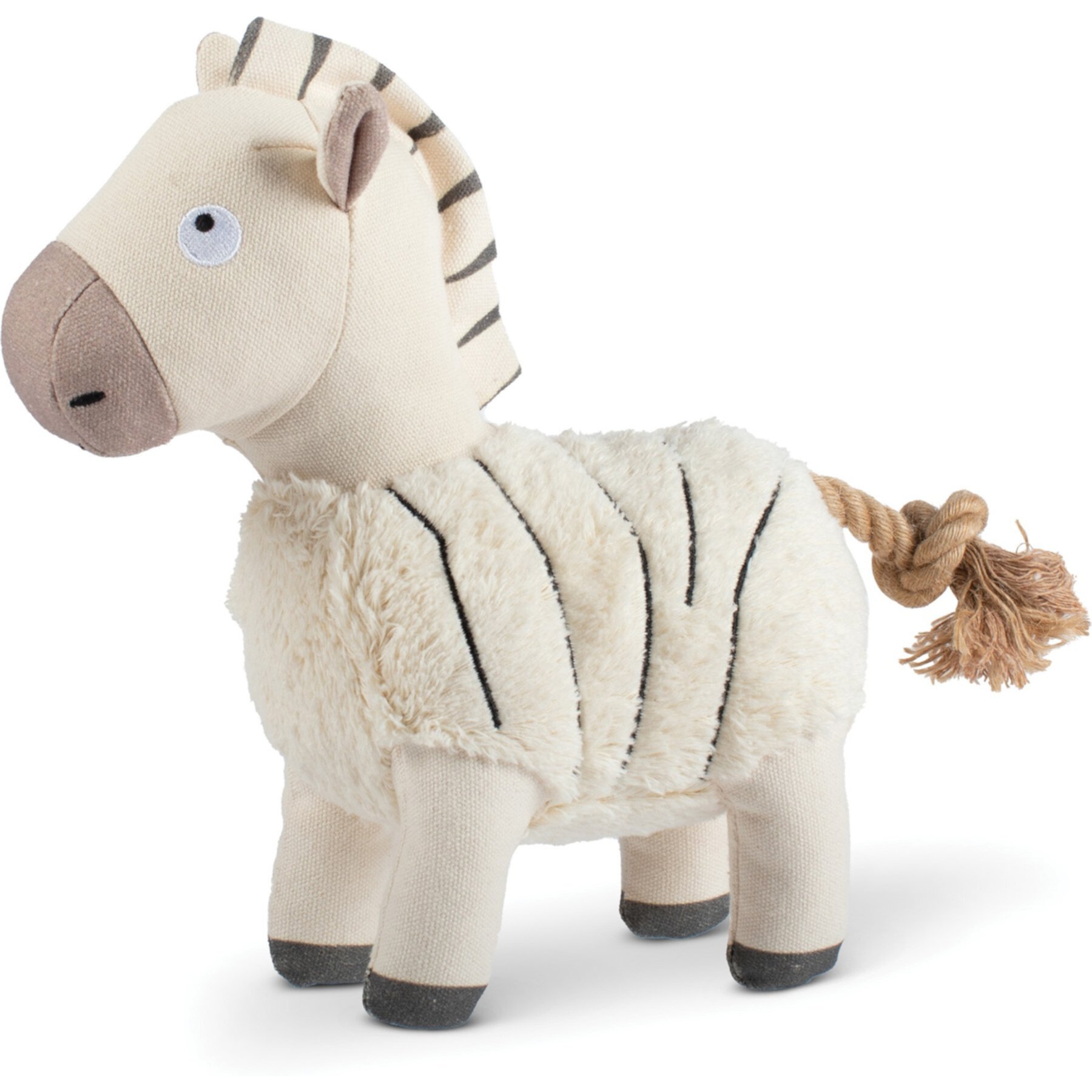 PETSHOP BY FRINGE STUDIO Earned My Stripes Earth Friendly Squeaky Plush Dog Toy PETSHOP BY FRINGE STUDIO