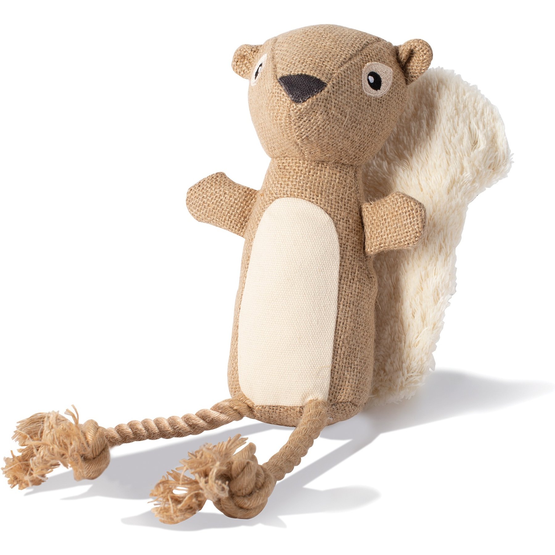 PETSHOP BY FRINGE STUDIO Bring More Nut 3D Earth Friendly Squeaky Plush Dog Toy PETSHOP BY FRINGE STUDIO