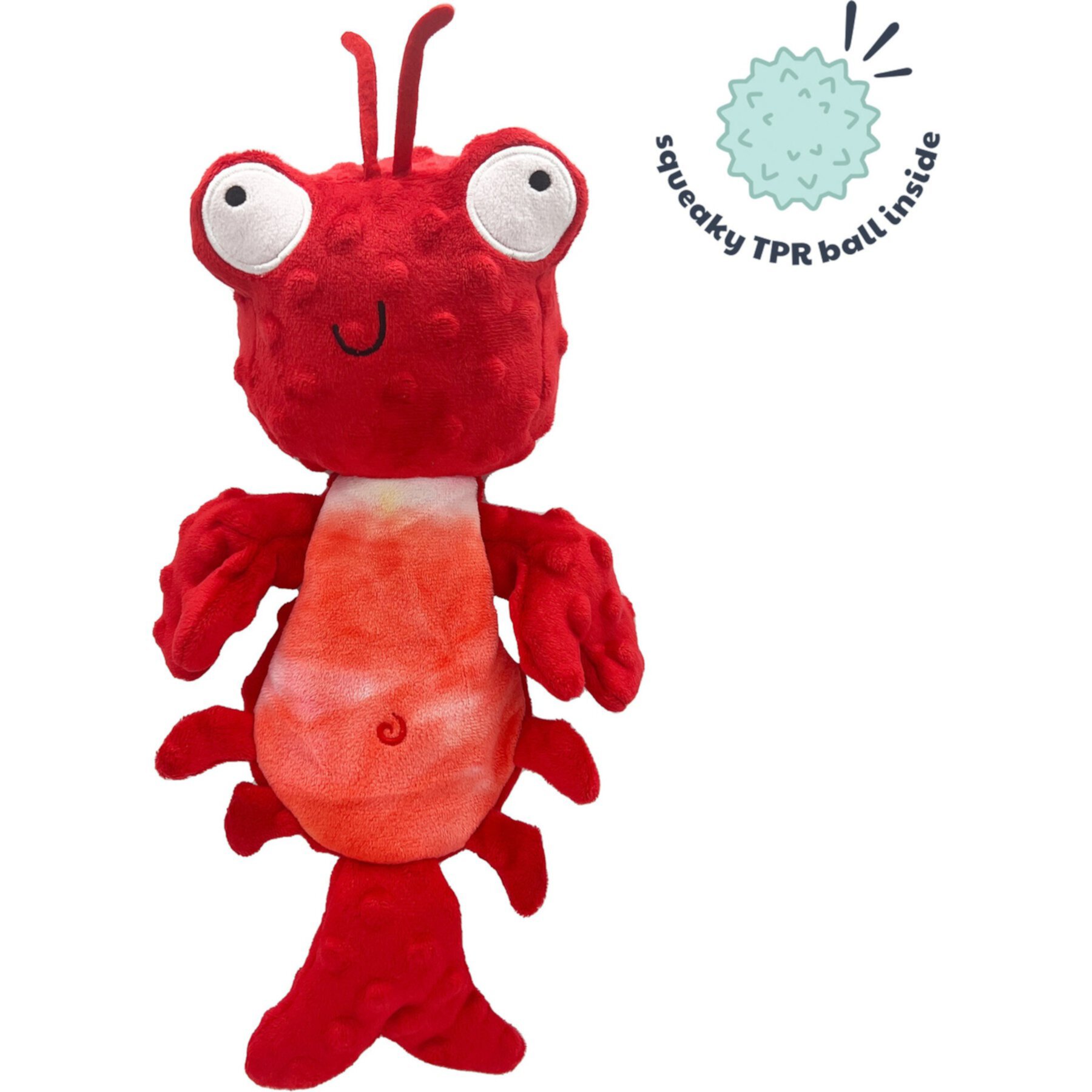 Huxley & Kent Dog Slappies Claude Lobster Dog Toy, Red Huxley & Kent