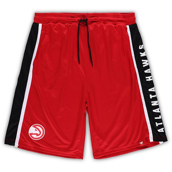 Men's Fanatics Branded Red Atlanta Hawks Big & Tall Referee Iconic Mesh Shorts Unbranded