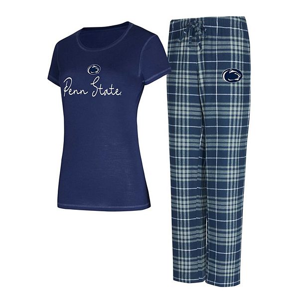 Women's Concepts Sport  Navy Penn State Nittany Lions Vector T-Shirt & Flannel Pants Sleep Set Unbranded