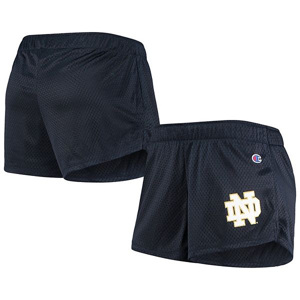 Women's Champion Navy Notre Dame Fighting Irish Mesh Shorts Champion