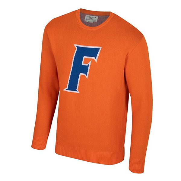 Unisex Uscape Apparel Orange Florida Gators Renew Knit Vintage Pullover Sweater Uscape Apparel