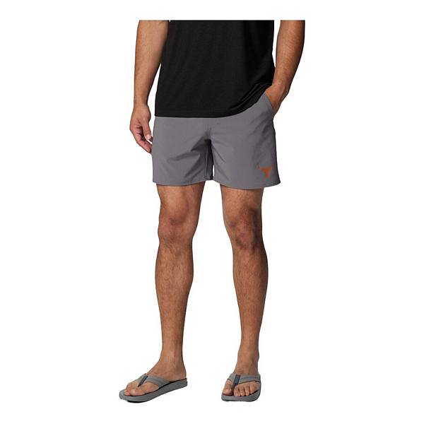 Men's Columbia Gray Texas Longhorns PFG Terminal Roamer�� Omni-Shade�� Stretch Shorts Columbia