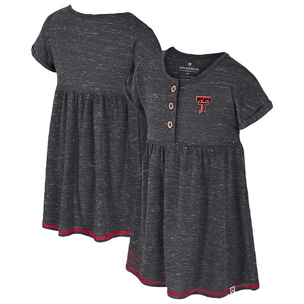 Girls Toddler Colosseum  Black Texas Tech Red Raiders Fleet Dress Colosseum