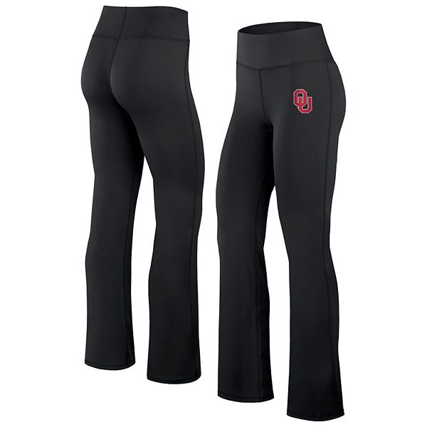 Women's Fanatics Black Oklahoma Sooners Training Camp Maxed Out Flare Leggings Fanatics Brands - White Label