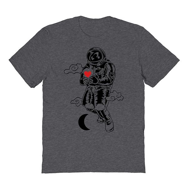 Men's Space Heart Valentine's Graphic Tee Licensed Character