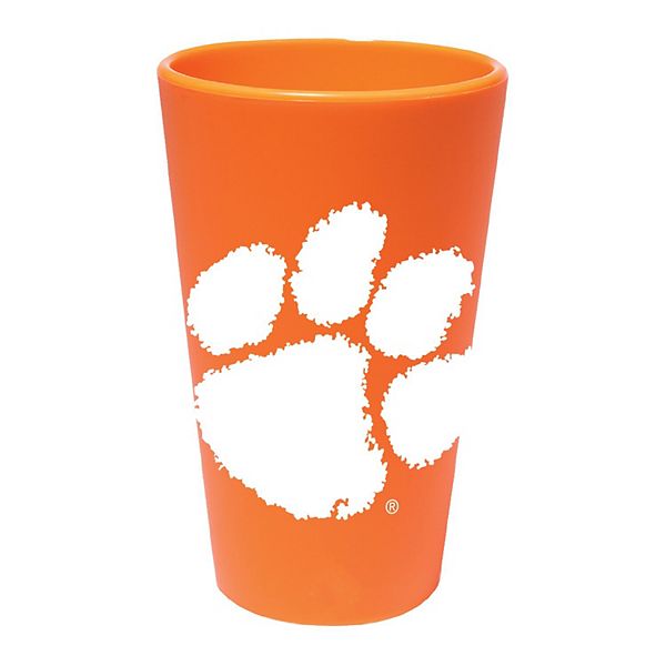 Силиконовый пивной стакан с логотипом Clemson Tigers, объем 0,47 литра, небьющийся Wincraft