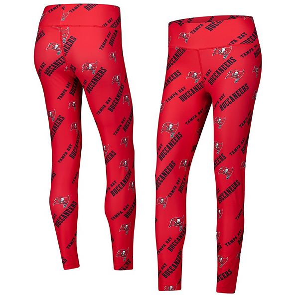 Women's Concepts Sport Red Tampa Bay Buccaneers Breakthrough Allover Print Knit Leggings Unbranded