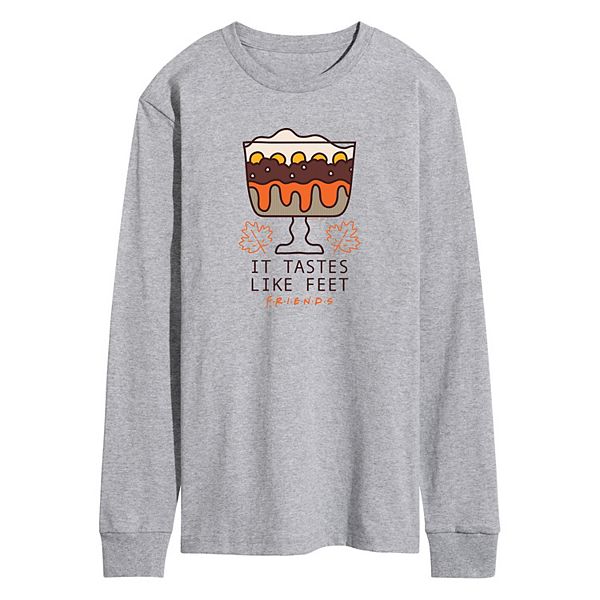 Men's Friends It Tastes Like Feet Long Sleeve Graphic Tee Licensed Character