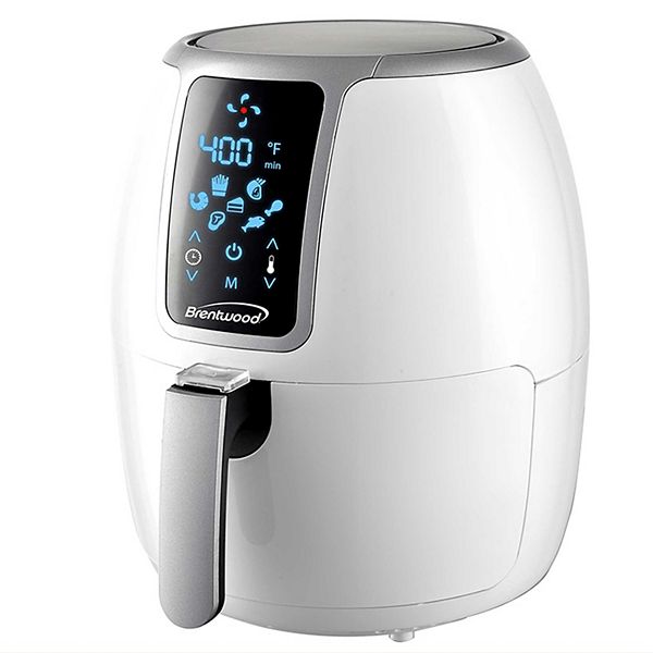 Brentwood Small 1400 Watt 4 Quart Electric Digital Air Fryer with Temperature Control Brentwood