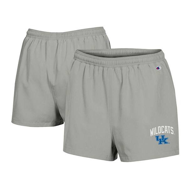 Women's Champion Gray Kentucky Wildcats Football Fan High Waist Shorts Champion