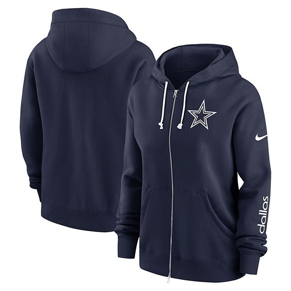 Women's Nike Navy Dallas Cowboys Plus Size Phoenix Full-Zip Hoodie Nike