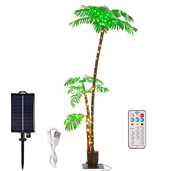 7ft Illuminated Palm Tree Light Led Floor Lamp EP Light