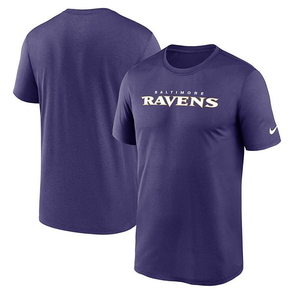 Футболка для активного отдыха с коротким рукавом Nike Baltimore Ravens Primetime Legend и технологией Dri-FIT NFL