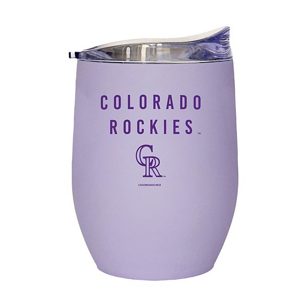 Фиолетовая термостакан 470 мл с мягким покрытием для напитков Colorado Rockies Logo Brand