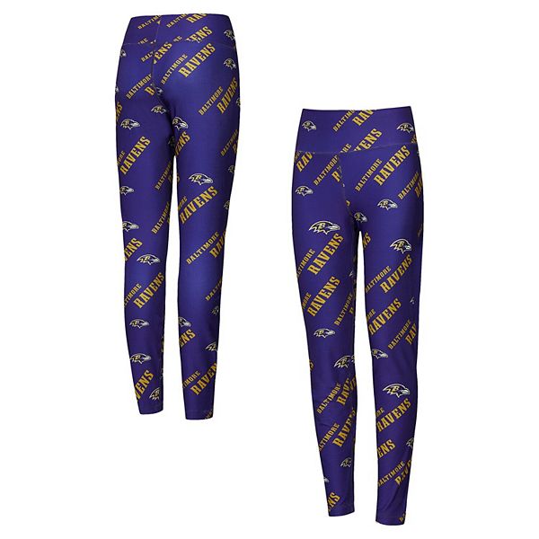 Women's Concepts Sport Purple Baltimore Ravens Breakthrough Allover Print Knit Leggings Unbranded