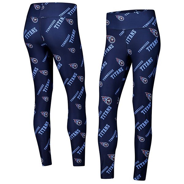 Women's Concepts Sport Navy Tennessee Titans Breakthrough Allover Print Knit Leggings Unbranded