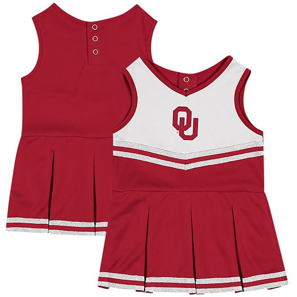 Официально лицензированное платье для девочек из коллекции Colosseum Oklahoma Sooners без рукавов, легкий материал Colosseum