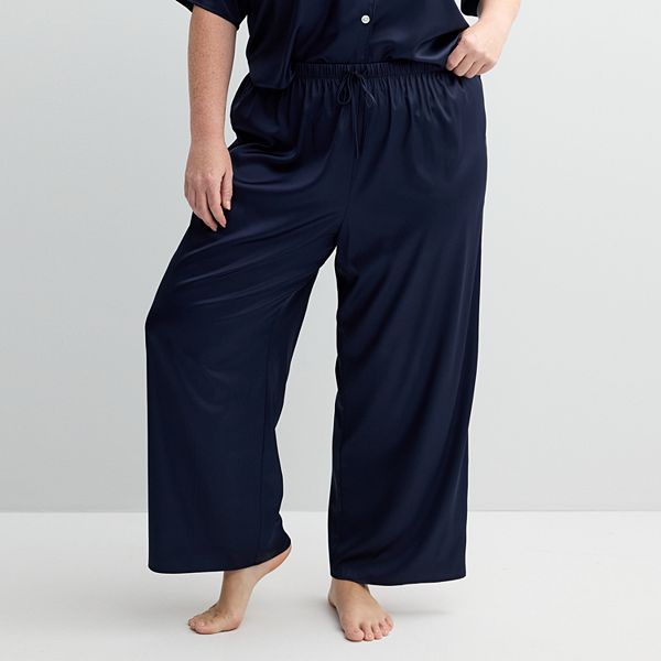 Plus Size Sonoma Goods For Life® Satin Sleep Pants Sonoma