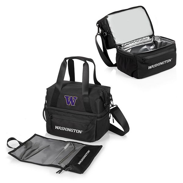 NCAA Washington Huskies Tarana Lunch Bag Cooler with Utensils Set NCAA