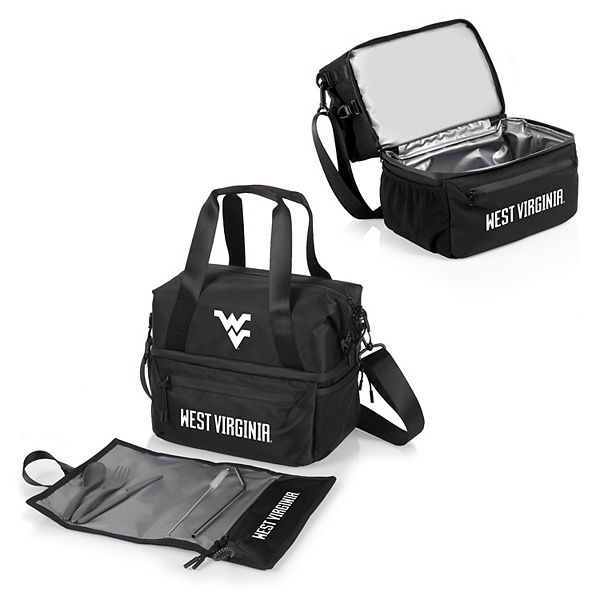 NCAA West Virginia Mountaineers Tarana Lunch Bag Cooler with Utensils Set NCAA