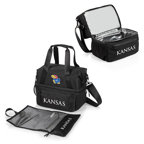 NCAA Kansas Jayhawks Tarana Lunch Bag Cooler with Utensil Set NCAA