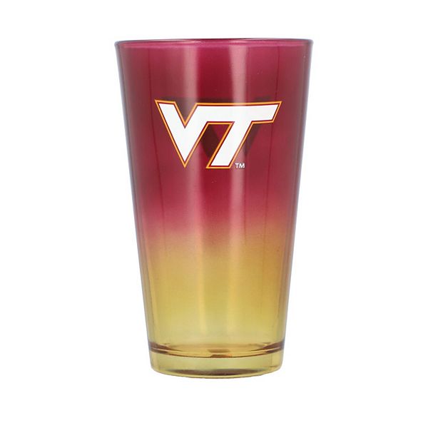 Стеклянная кружка Virginia Tech Hokies Ombre 473 мл с росписью для напитков The Memory Company