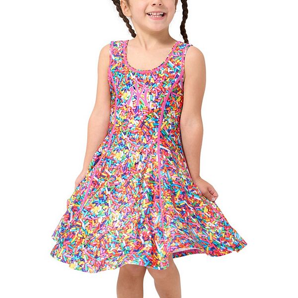 Girls Toddler Terez Pink New York Yankees Hi-Shine Skater Dress Terez