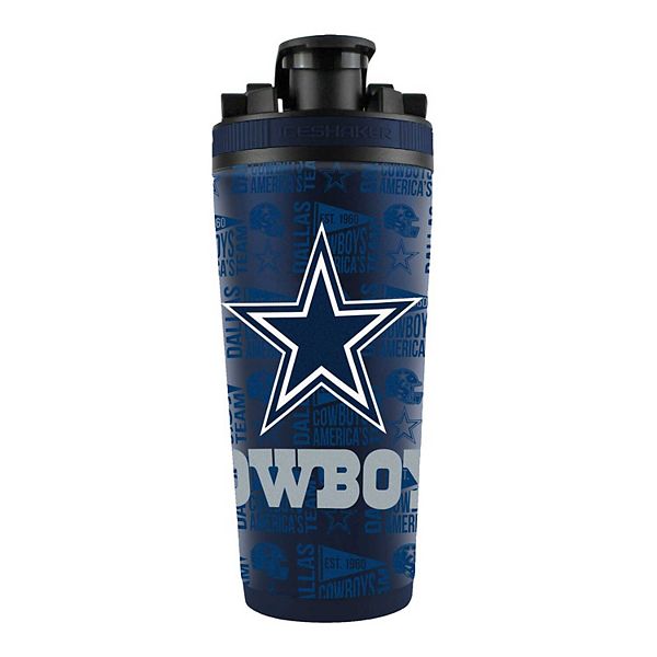 WinCraft Dallas Cowboys 26oz. 4D Stainless Steel Ice Shaker Bottle Ice Shaker