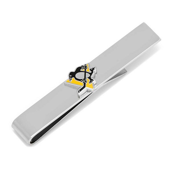 Металлический зажим для галстука с логотипом Pittsburgh Penguins, размер 5 см x 1 см x 0,6 см Cufflinks, Inc.