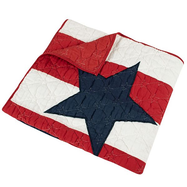 Greenland Home Fashions Americana Throw Greenland Home Fashions