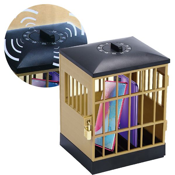 ZTECH iPhone Jail Lock up Box with Timer, Fun and Novelty Gadget Gift for Family Party Ztech