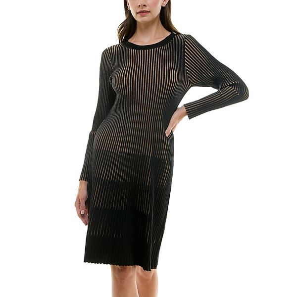 Women's Nanette Lepore Vertical Stripe Sweater Dress Nanette Lepore