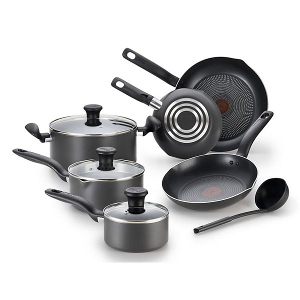 10 Piece Non-stick Cookware Set, Black Mega Casa