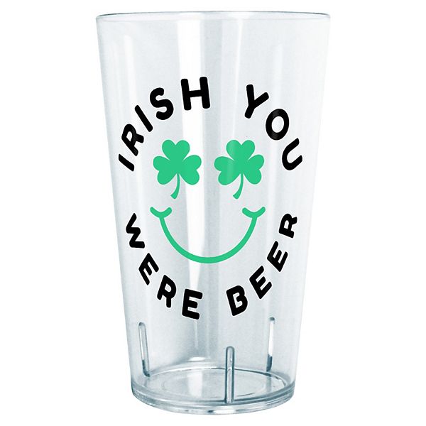 Прочная тританная кружка с графикой 'Irish You Were Beer', 710 мл, небьющийся пластик Unbranded