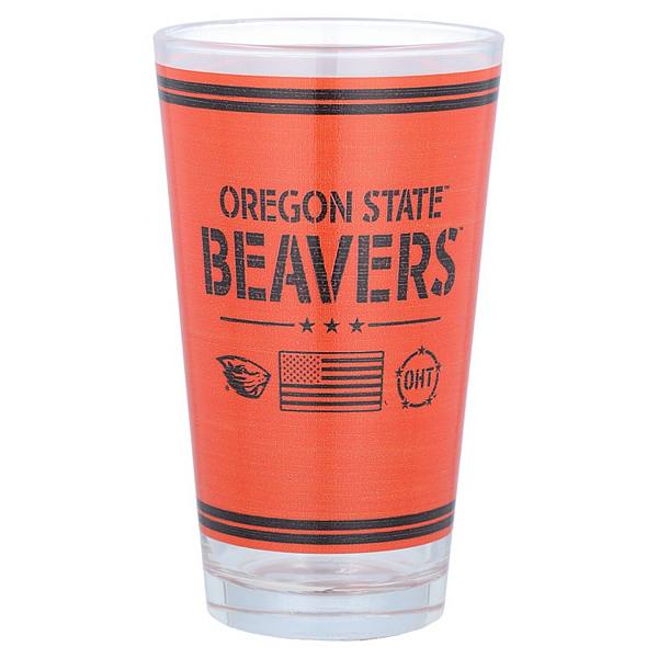 Пивной бокал Oregon State Beavers, 473 мл, с графическим рисунком, 100% стекло Unbranded