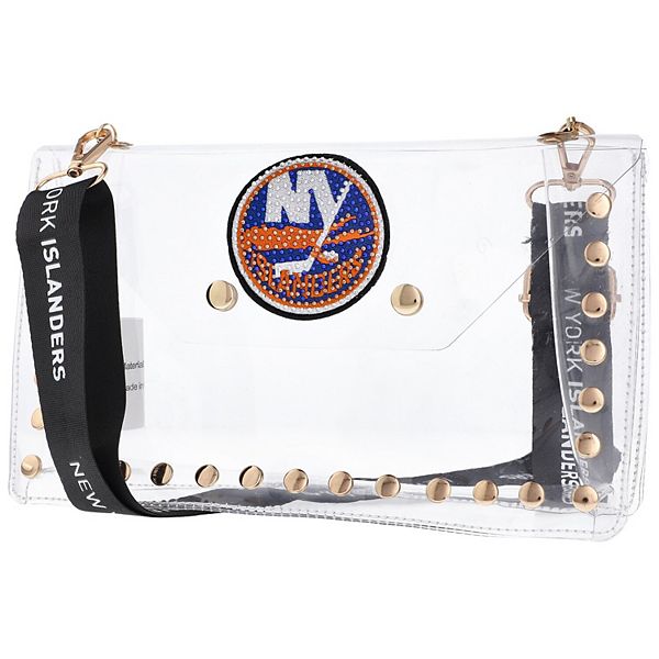 Сумка-кроссбоди из прозрачного материала с кристаллами и графикой New York Islanders Unbranded