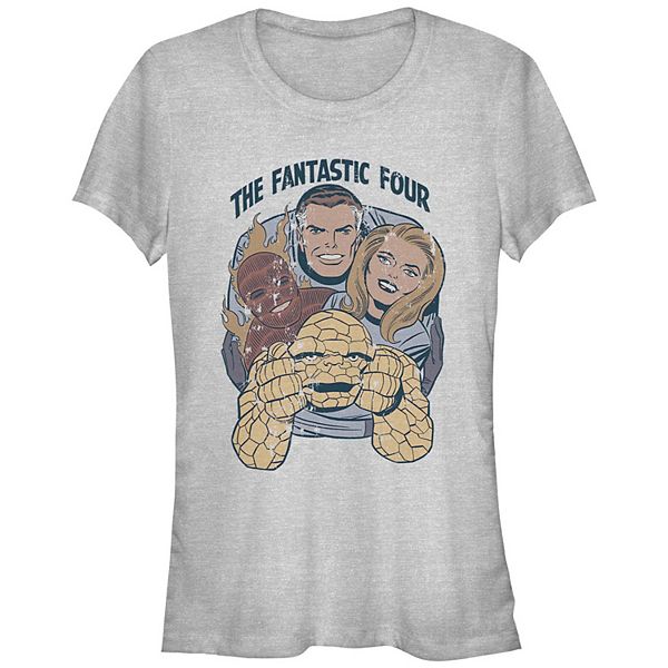 Juniors' Fantastic Four Big Group Hug Graphic Tee Marvel