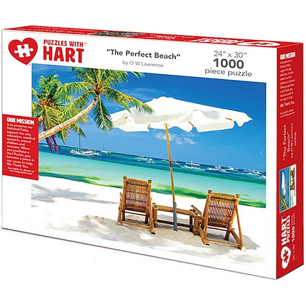 Hart Puzzles The Perfect Beach 1000 Piece Puzzle Hart Puzzles