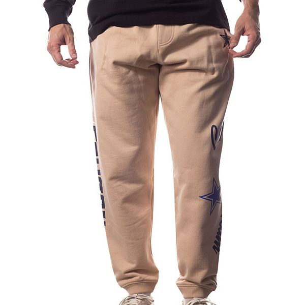 Unisex The Wild Collective Cream Dallas Cowboys Heavy Block Graphic Jogger Pants Unbranded