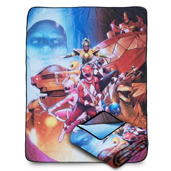 Bazillion Dreams Mighty Morphin Power Rangers Throw Blanket, Multicolor, Measures 45 x 60 inches Bazillion Dreams