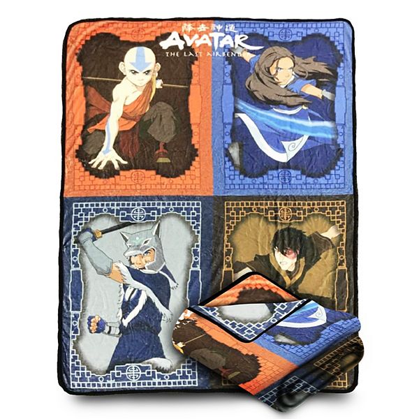 Avatar The Last Airbender Aang Katara Sokka Zuko Comfy Throw Blanket For Adults & Kids, 60 X 45 Inch Bazillion Dreams