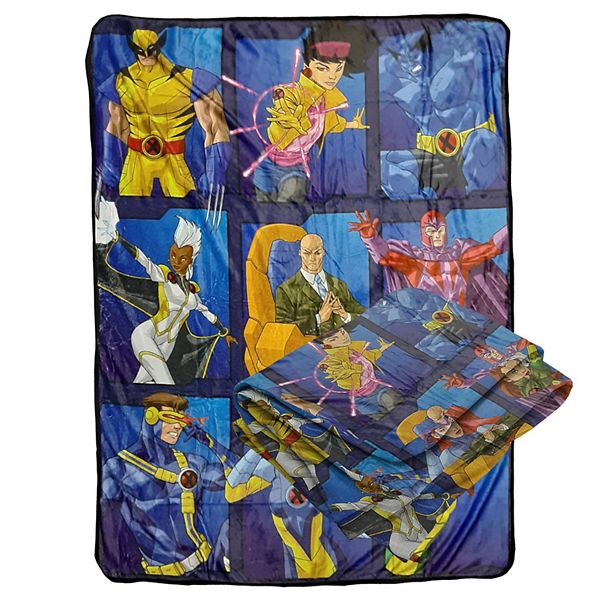 Marvel X-men Team Fleece Softest Comfy Throw Blanket For Adults & Kids, Measures 60 X 45 Inches Bazillion Dreams