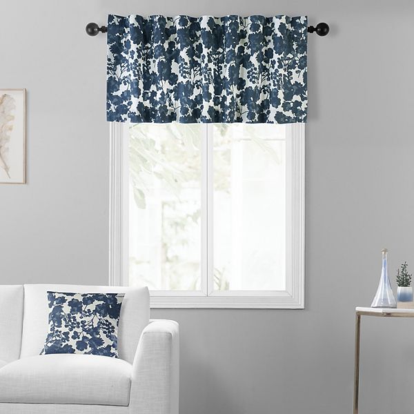 EFF Fleur Printed Cotton Window Valance, 50" X 19" Eff