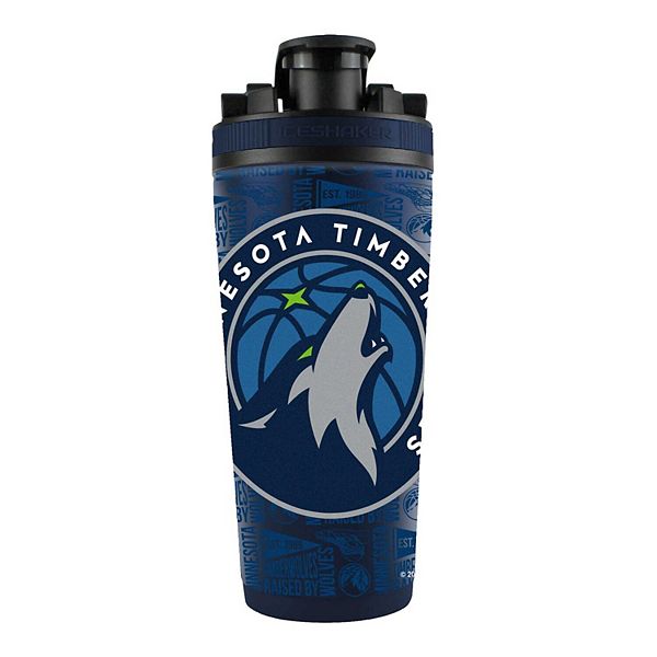 WinCraft Minnesota Timberwolves 26oz. 4D Stainless Steel Ice Shaker Bottle Ice Shaker