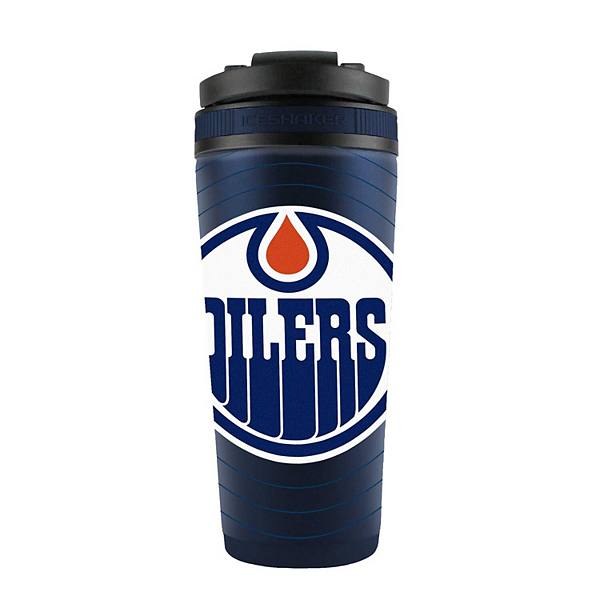 WinCraft Edmonton Oilers 26oz. 4D Stainless Steel Ice Shaker Bottle Ice Shaker