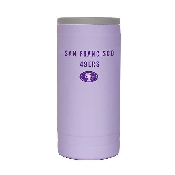 Портативный термос San Francisco 49ers 12oz с двойной стенкой, нержавеющая сталь, Лаванда Logo Brand